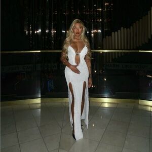 White long maxi dress